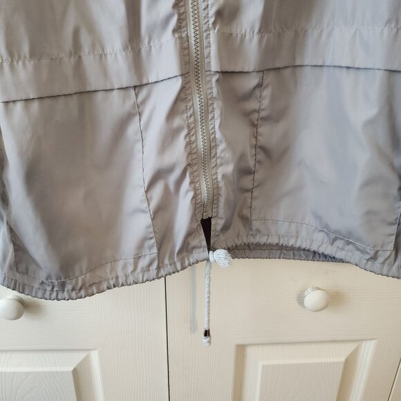 Hount Gray Hooded Lightweight Jacket With Drawstring & Zipper Closure EUC Sz XL - Picture 6 of 9